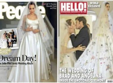 Revistas divulgam fotos do casamento de Angelina Jolie e Brad Pitt 