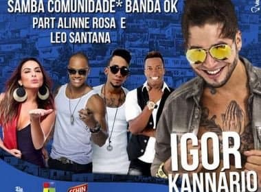 Show de Kannário no Cais Dourado terá Alinne Rosa e Léo Santana