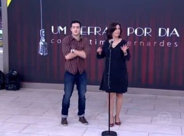 Fátima Bernardes canta e dança É O Tchan no Encontro; veja vídeo