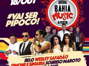 Arena Bahia Music terá shows de Wesley Safadão, Simone &amp; Simaria e Sorriso Maroto