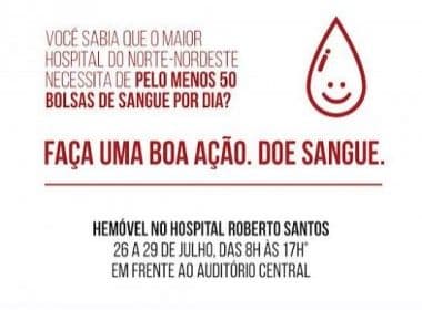 Cantores baianos apoiam campanha de doação de sangue para Hospital Roberto Santos 