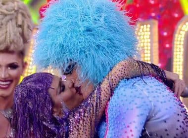De drag queen, Rodrigo Hilbert beija Fernanda Lima no ‘Amor e Sexo’ e cena repercute na web