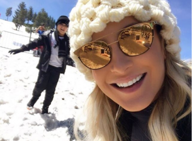 Claudia Leitte aproveita frio dos EUA com a família: ‘Você quer brincar na neve?’