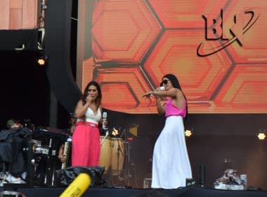 Simone e Simaria fazem show com sucessos e exaltam as 'gordinhas' no Festival de Verão