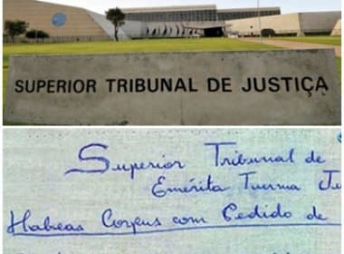 STJ recebe primeiro pedido de habeas corpus em lençol