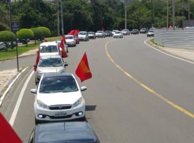 Servidores do TJ-BA realizam carreata em protesto por não reposição inflacionária