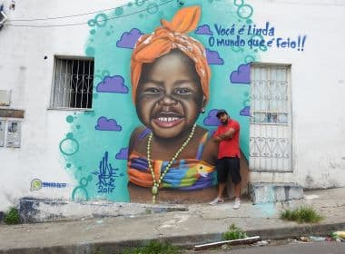 Titi, filha de Bruno Gagliasso, vira inspiração para grafite em Manaus contra preconceito