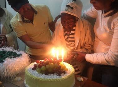 Conquista: Idosa 'apaga velas' e comemora 112 anos