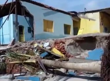 Belmonte: Barraca é destruída em novo caso provocado por avanço do mar