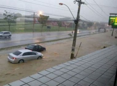 Vitória da Conquista: Carros são arrastados e árvores caem por conta da chuva
