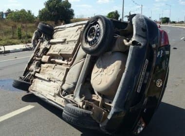 Feira: Motorista morre após capotamento na Avenida Nóide Cerqueira