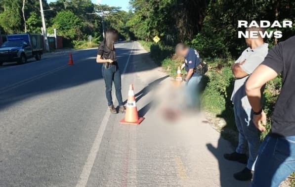 VÍDEO: Homem morre atropelado em rodovia no extremo sul baiano
