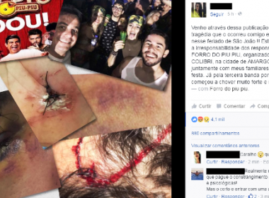Amargosa: Mulher usa redes sociais para divulgar caso de agressão no ‘Forró do Piu Piu’
