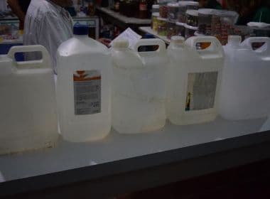 Jacobina: MP-BA flagra venda de cachaça com álcool combustível e ácido acético