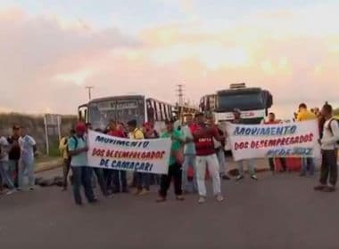 Camaçari: Manifestantes bloqueiam Via Parafuso contra reforma trabalhista