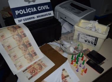 Brumado: Policia detém homem suspeito de produzir notas falsas