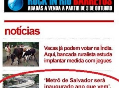 Kibeloco: Metrô de Salvador só quando Ivete for governadora