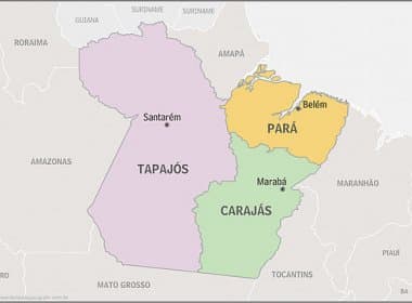 Pará: Divisão do estado custaria R$ 3,8 bilhões