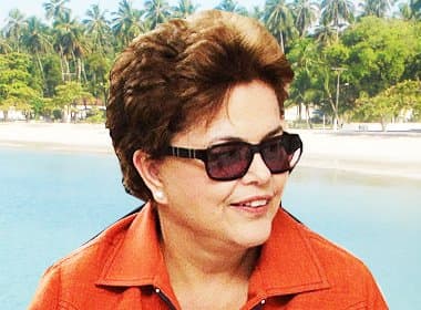 Presidente Dilma já curte o sol de Inema