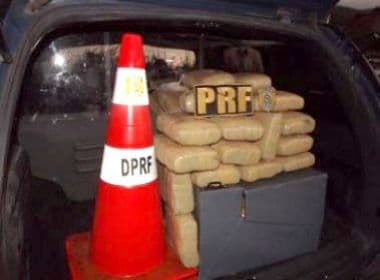 Jequié: Agentes da PRF apreendem 40 kg de maconha