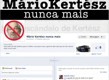 Mário Kertész registra ocorrência por ataques na internet