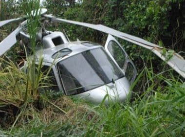 Helicóptero cai próximo à casa do deputado Jânio Natal em Porto Seguro