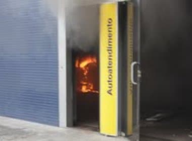 Incêndio atinge Banco do Brasil de Riachão do Jacuípe