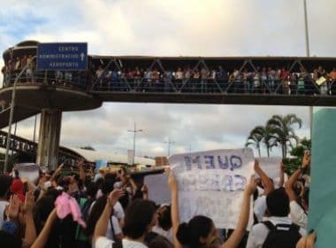 Protesto do Passe Livre ocupa ACM e segue até Estação Iguatemi 