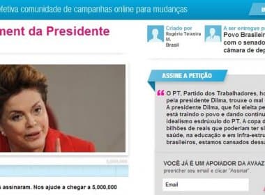 Petição online quer impeachment de Dilma; presidente diz que &#039;Brasil acordou mais forte&#039;