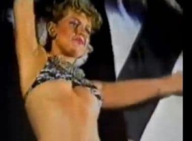 Vídeo mostra Xuxa dançando seminua dentro de taça no Carnaval de 1983