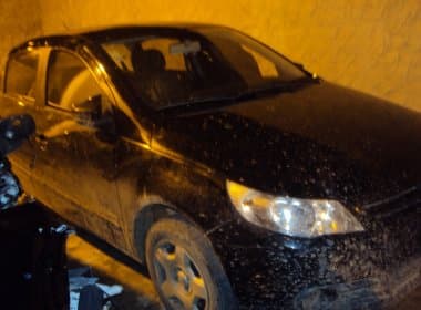 Polícia recupera um dos carros usados por bandidos que assaltaram banco em Itatim