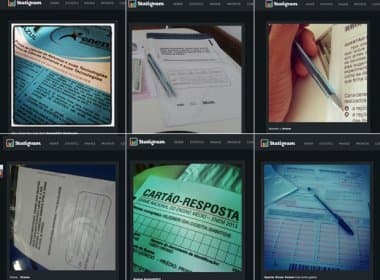 Estudantes postam fotos das provas do Enem nas redes sociais; MEC promete punir