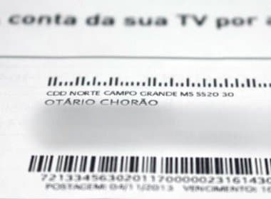Claro TV diz em fatura que cliente é &#039;Otário Chorão&#039; após pedir desconto no plano