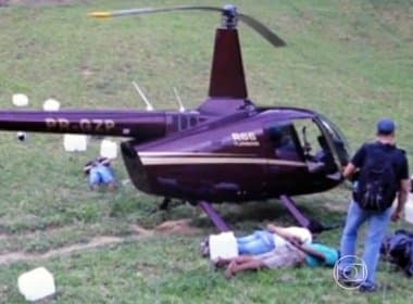 Helicóptero apreendido com cocaína no Espírito Santo pertence à família de senador