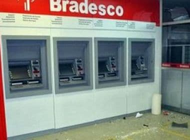 Muritiba: Caixa eletrônico do Bradesco é explodido, mas ladrões fogem sem dinheiro