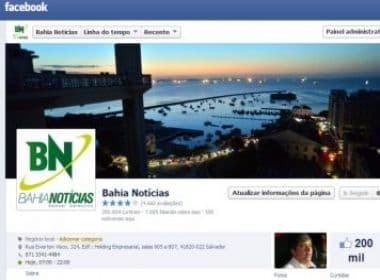 Bahia Notícias atinge mais de 200 mil seguidores no Facebook