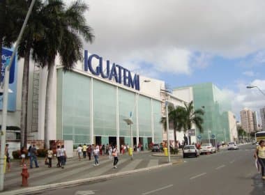 Sindicato dos Comerciários protesta no Shopping Iguatemi