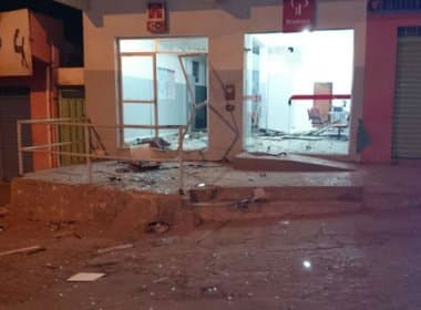 Agência do Bradesco fica destruída após assalto em Ibicoara