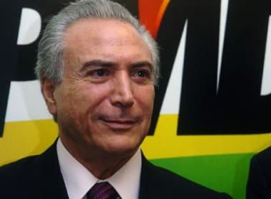 Temer diz que PMDB deve ser unificado para concorrer à Presidência em 2018