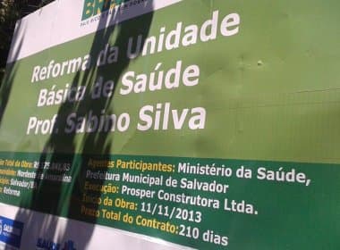 Prevista para junho, SMS adia início de reforma de posto de saúde para janeiro em Amaralina