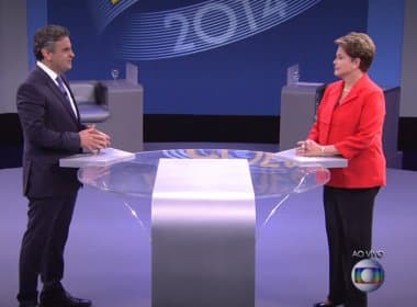Aécio Neves usa denúncia da revista Veja contra Dilma em debate na TV Globo