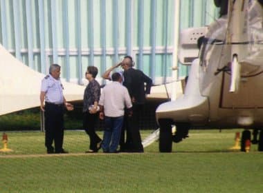Dilma deixa Base Naval de Aratu e retorna a Brasília