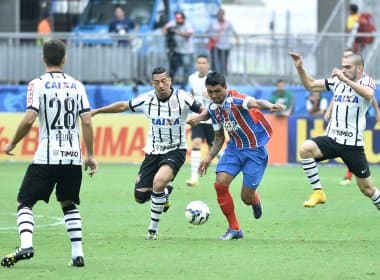 Bahia perde para o Corinthians e se complica na luta contra o rebaixamento