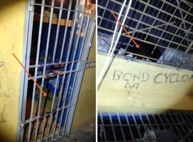 Nova Viçosa: Oito presos fogem por buraco de 25 cm de largura