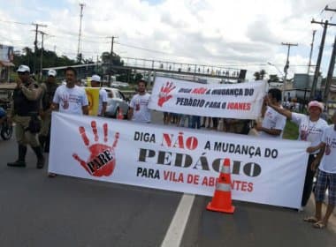 Moradores de Abrantes fazem manifestação contra possível ampliação do pedágio na Estrada do Coco