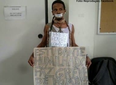 Estudante da UFRB faz greve de fome por conta de perseguição racial