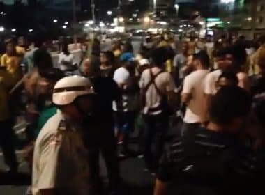 Público de protesto na Barra já começa a dispersar e trânsito é liberado