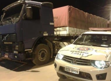 Barreiras: polícia apreende mais de 36 toneladas de soja roubada