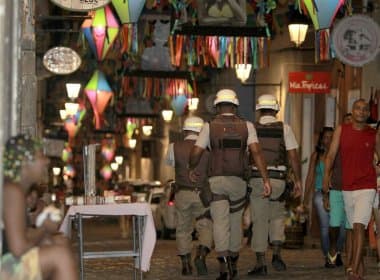 Polícia faz operação especial para São João de largos e praças do Pelourinho
