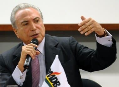 Em reunião com Dilma, Temer diz que parte do PMDB discorda de acusação a Nardes